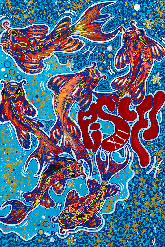 Pisces Print | Modern Wall Art | Zodiac Wall Art